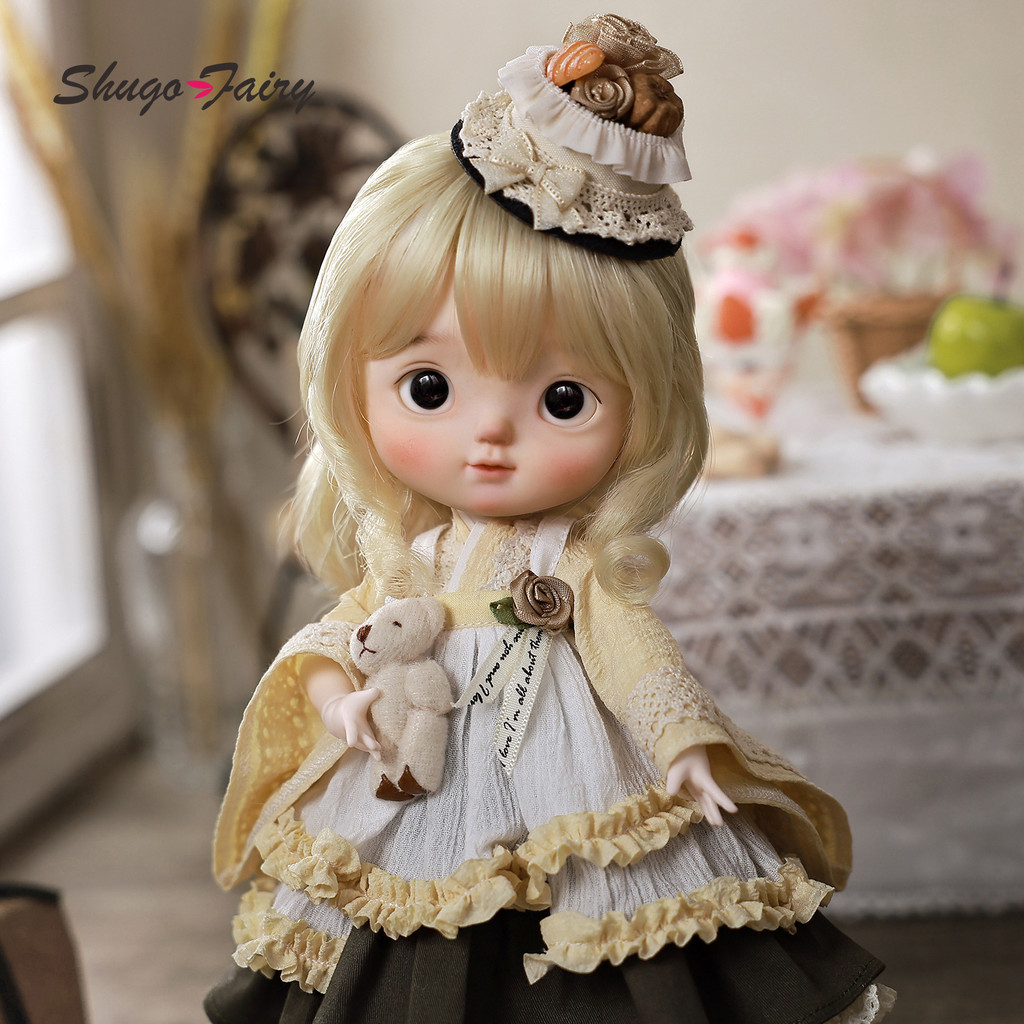 Bjd Doll 1 / 6 Cookie Omelet Body Kimono Girl Cake Theme Ball Jointed Doll Bjd Full Set ShugaFairy