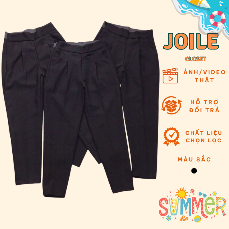 Quần Baggy Công Sở Lưng Thun Chun Dễ Mặc, Tôn Dáng Joile_Closet