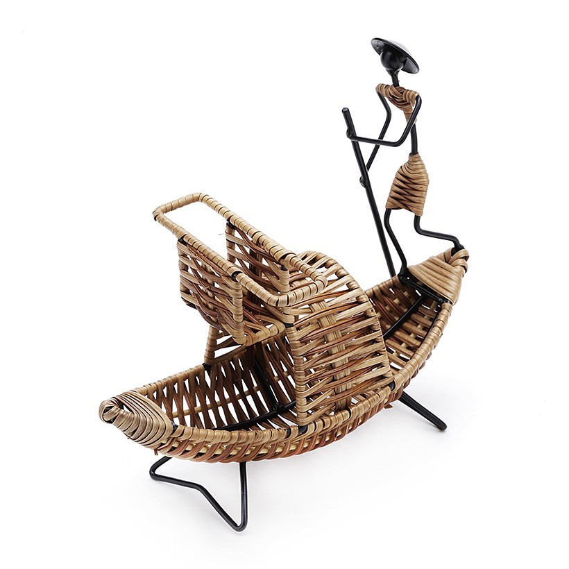 Trưng card visit hình thuyền chỡ name card Eden Living EDL-C010