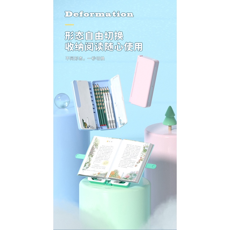 Giá Đỡ Kẹp Sách Để Bàn Có Thể Thu Gọn Đa Năng Tiện Dụng