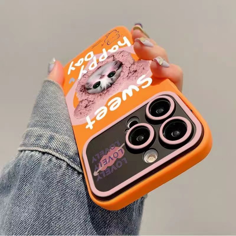 Ốp Điện Thoại Chống Sốc In Hình Mèo Má Hồng Cho apple Iphone 15promax 14pro 13 12pro 11 xs