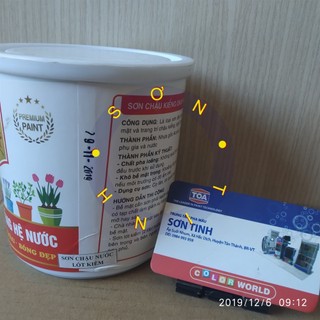 Sơn chậu cảnh kiểng lót kiềm YES hoặc OKAY hệ nước 1 kg