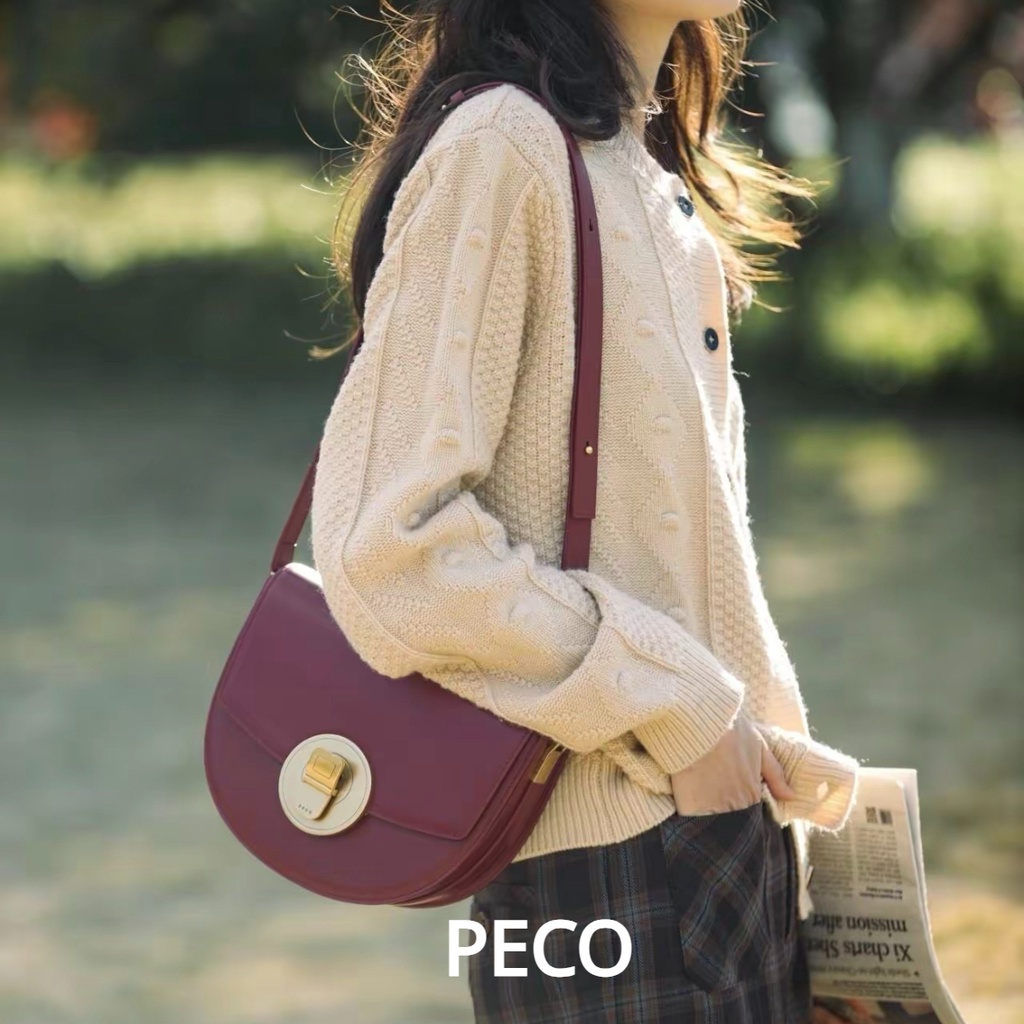 Peco Túi Đeo Chéo Vai Phong Cách retro niche 866