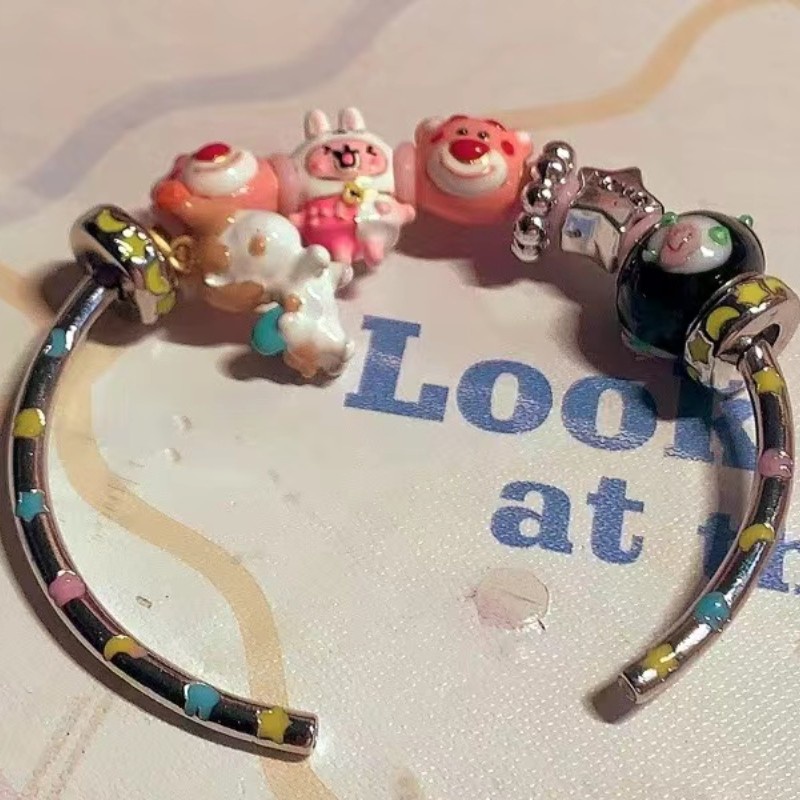 Vòng Tay Xỏ Hạt diy Đơn Giản Xỏ Hạt Hình Thủy Thủ Mặt Trăng Ngôi Sao Nhiều Màu Sắc