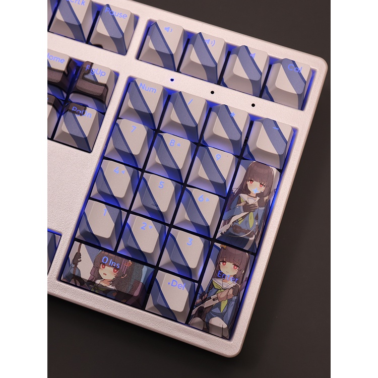 Kasumisawa Miyu Keycaps Cherry Profile Blue Archive Anime PBT DYE SUB Bàn Phím Cơ Keycap