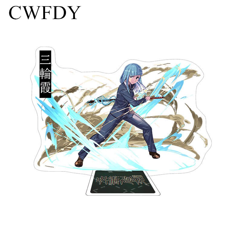 Mô hình standee đứng acrylic Anime Jujutsu Kaisen Yuji Itadori Gojo Satoru Trang trí để bàn 15cm