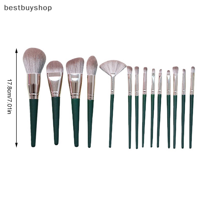 Bộ 14 Cọ Trang Điểm Lông Mềm Chuyên Dùng Đánh Phấn Nền / Phấn Mắt Mới