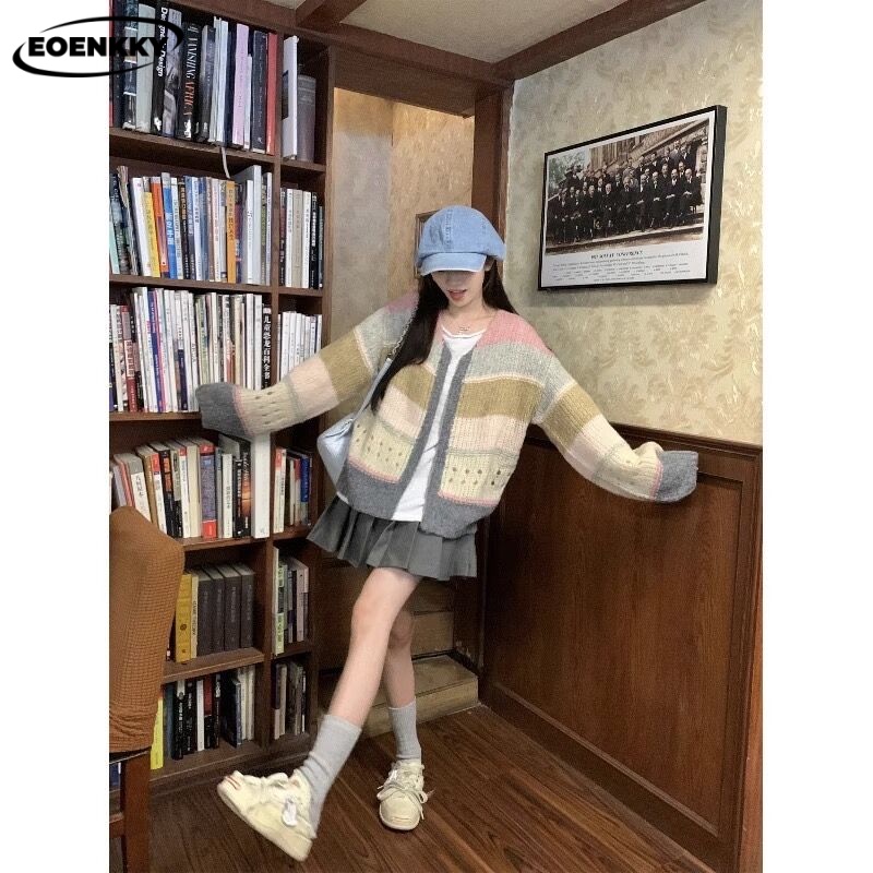EOENKKY Áo Len áo khoác cardigan  Thời trang hàn quốc Phong cách Thời trang Thanh lịch Phong cách WMY2390664 37Z230915
