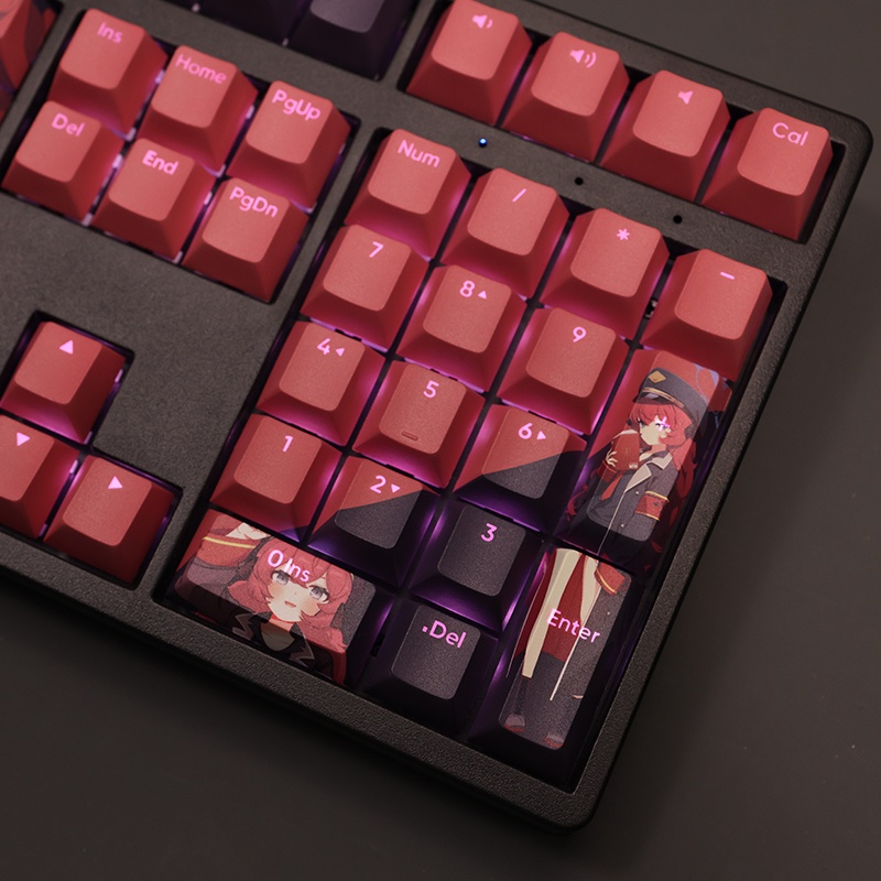 Natsume Bàn Phím Cơ Màu Xanh cherry profile anime pbt Nhuộm Bàn Phím Cơ