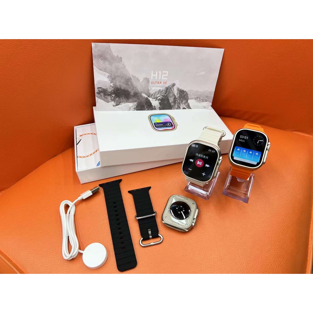 Đồng Hồ Thông Minh 2023 2.04 inch h12 ultra se os10 h11 Màn Hình Lcd 8 nfc Sạc Không Dây Chất Lượng Cao