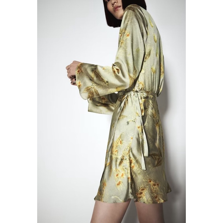 Zara Đầm Lụa satin Thời Trang Thanh Lịch Cá Tính Cho Nữ 8649161