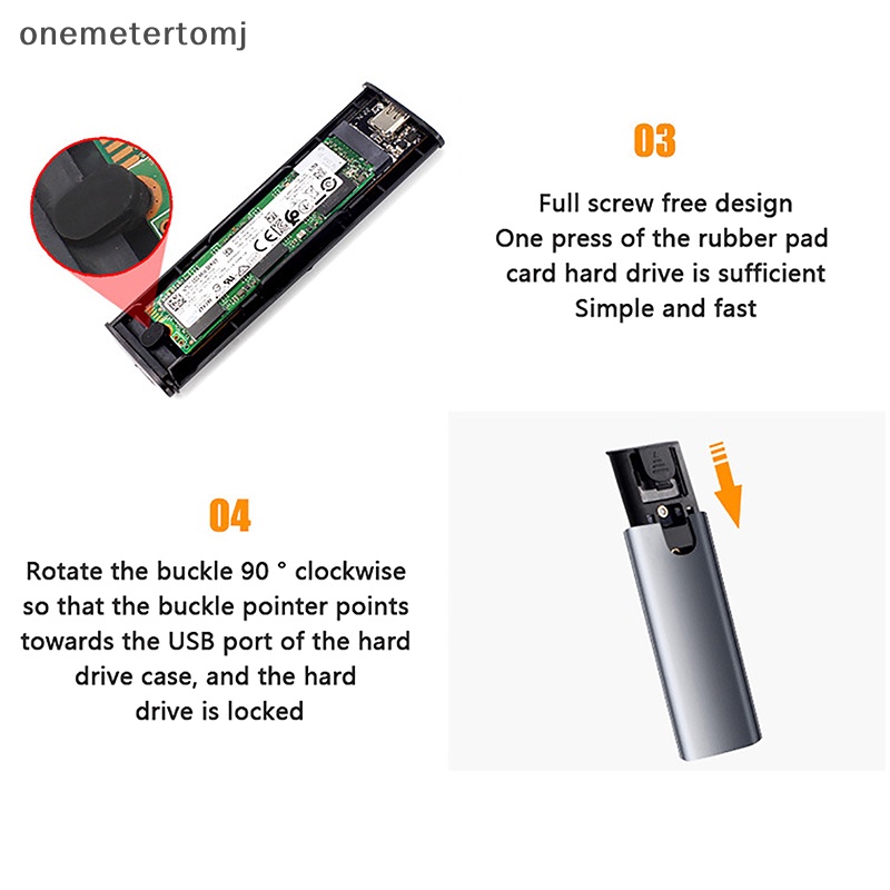 Onemetertomj m2 nvme ssd case 10gbps hdd box nvme ssd Sang usb 3.1