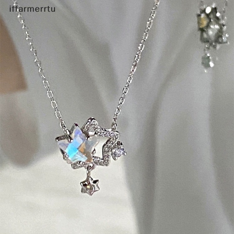 Vòng cổ Mặt Ngôi Sao Đính Đá Lấp Lánh Thời Trang Cho Nữ