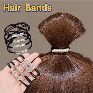 Dây buộc tóc co giãn đính đá lấp lánh sang trọng cho nữ