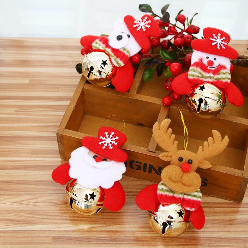 Phụ Kiện Trang Trí Giáng Sinh Hình Ông Già Noel Và Người Tuyết