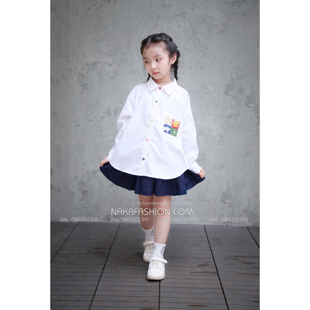 [Có sẵn] [Ảnh thật] Áo Sơ Mi Milky - MSP 2739