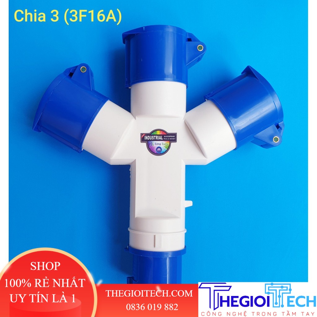 Ổ cắm công nghiệp chia 3 3F16A