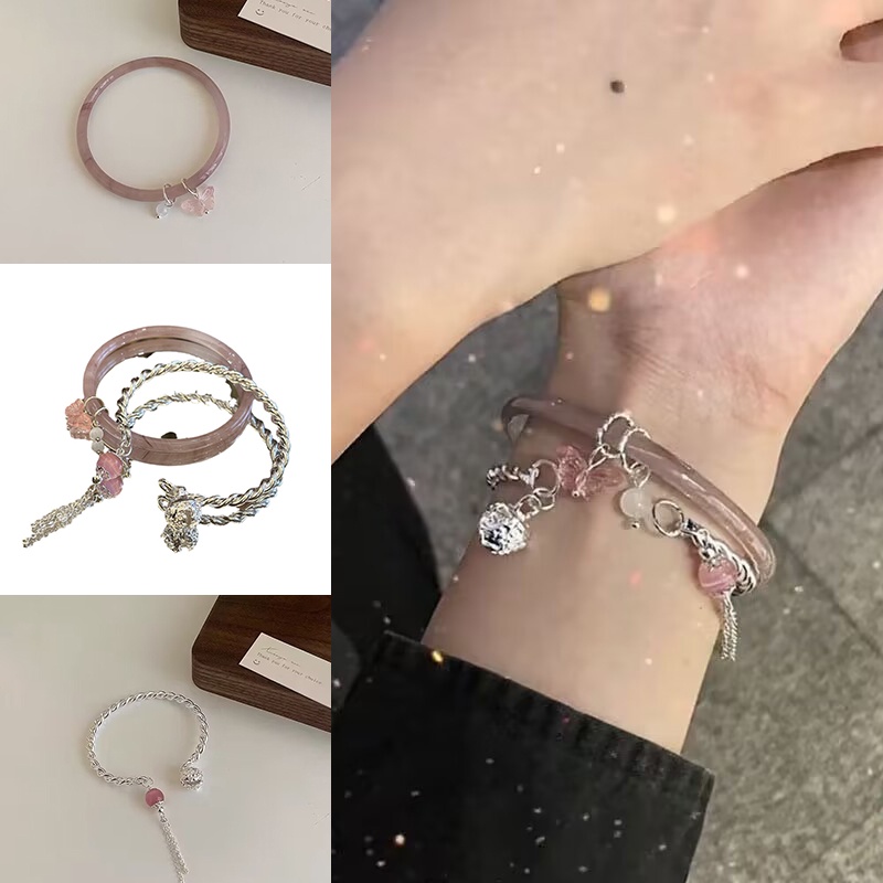 Vòng Tay Hợp Kim Hình Bướm Lãng Mạn Cho Nữ