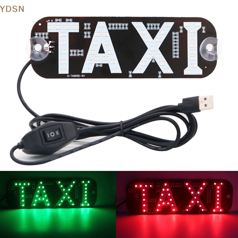Đèn led taxi 2 Màu Có Thể Thay Đổi Kèm usb  rt