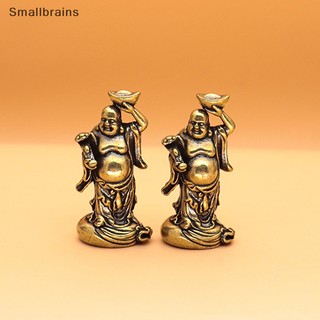 Mô hình tượng phật di lặc mini bằng đồng thau trang trí nhà cửa