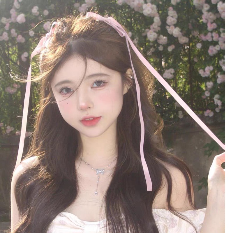 Dây Buộc Tóc Ruy Băng Thắt Nơ Nhiều Màu Sắc / Ruy Băng Lụa Cho Nữ