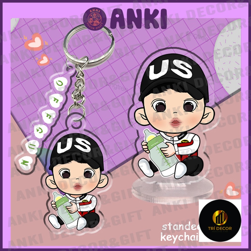 Móc khoá standee Off-Gun, Offgun keychain, móc khoá lightstick Off-gun, móc khoá lưu niệm quà tặng, móc khoá sưu tầm