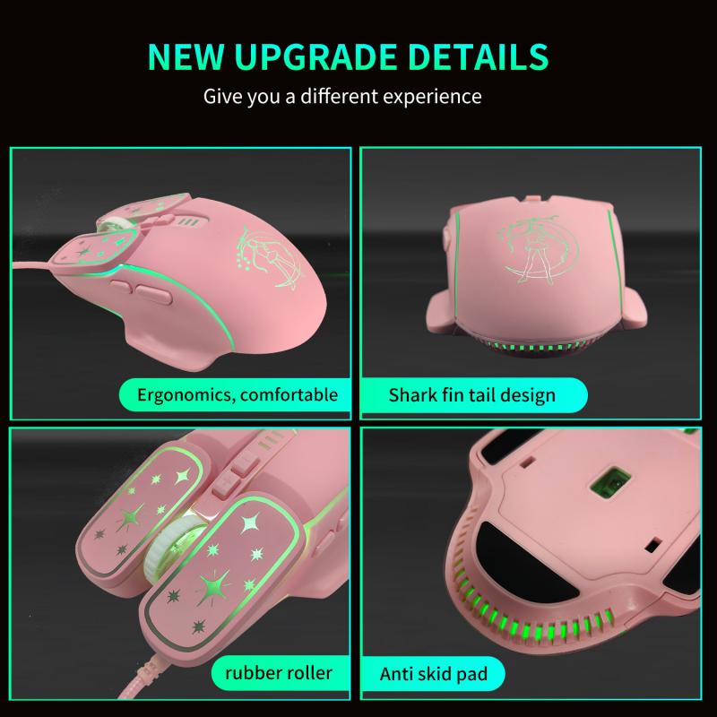 Uthai Chuột Quang Chơi Game Có Dây db71 rgb 7200dpi Cho Máy Tính apple android lenovo