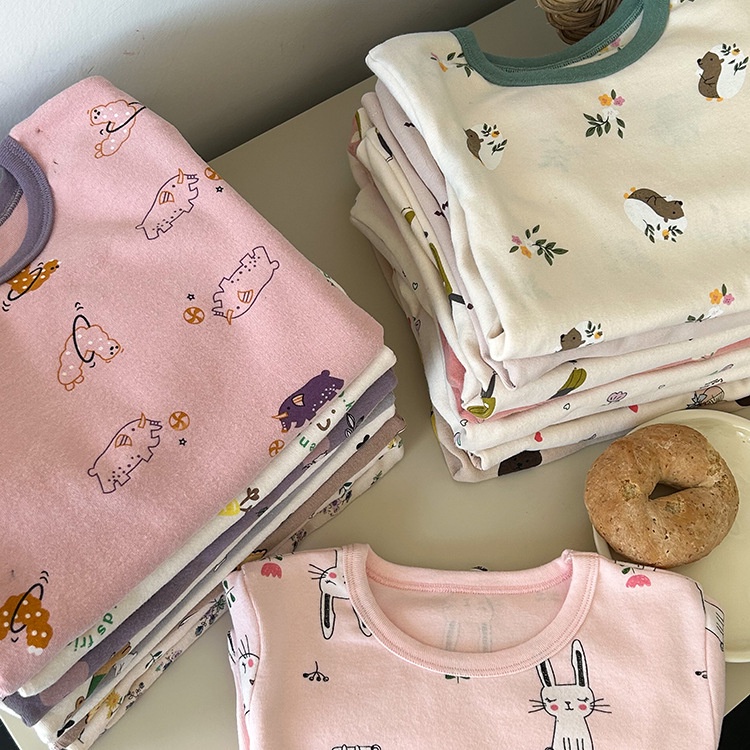 Bộ Quần Áo Ngủ Dài Tay Thu Đông Ambbkids Kích Thước  Mới Nhất Cho Bé Trai Bé Gái