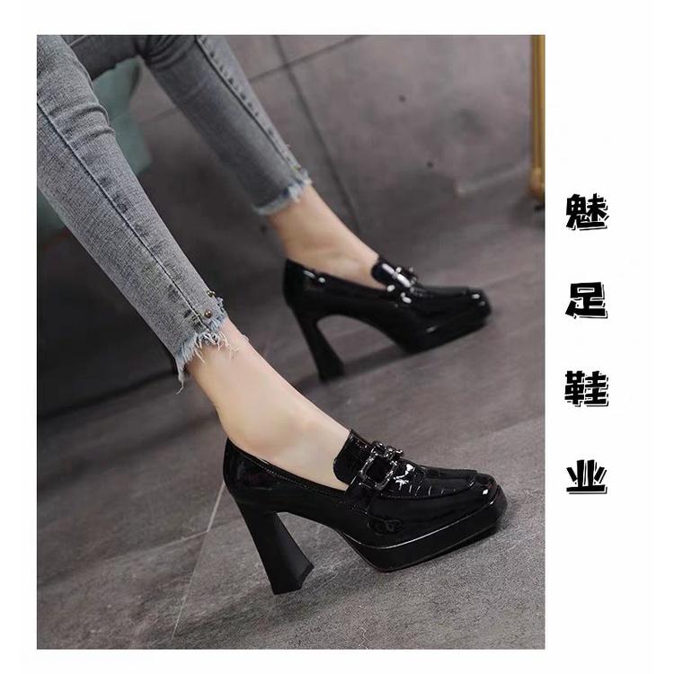 Giày Cao Gót Mũi Vuông Cỡ Lớn Thời Trang