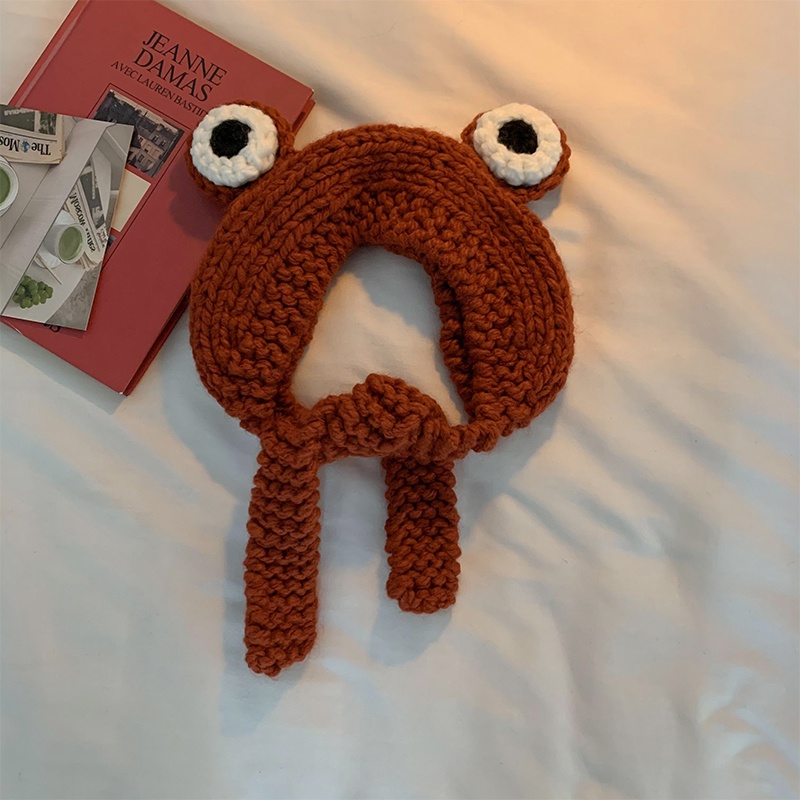 Mũ Len Họa Tiết Hoạt Hình Ngộ Nghĩnh Thời Trang Thu Đông Hàn Quốc