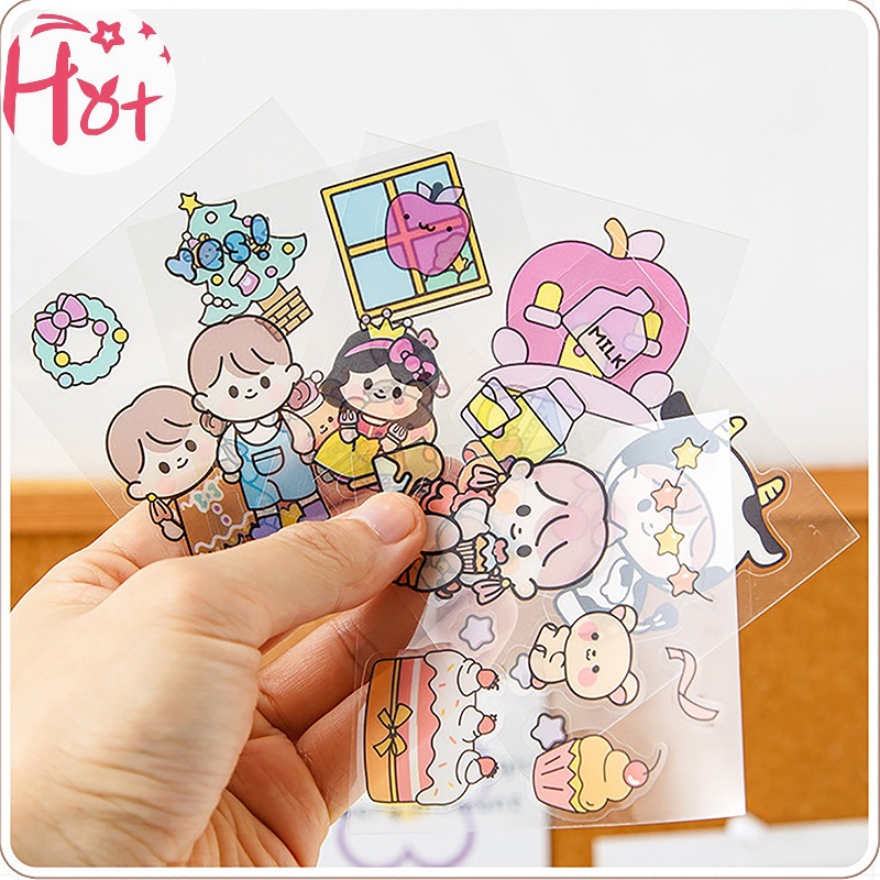 Jr Set 50 Miếng Dán anime pet Chống Nước Không Cắt Tỉa Cho Học Sinh Và Bé Gái vn