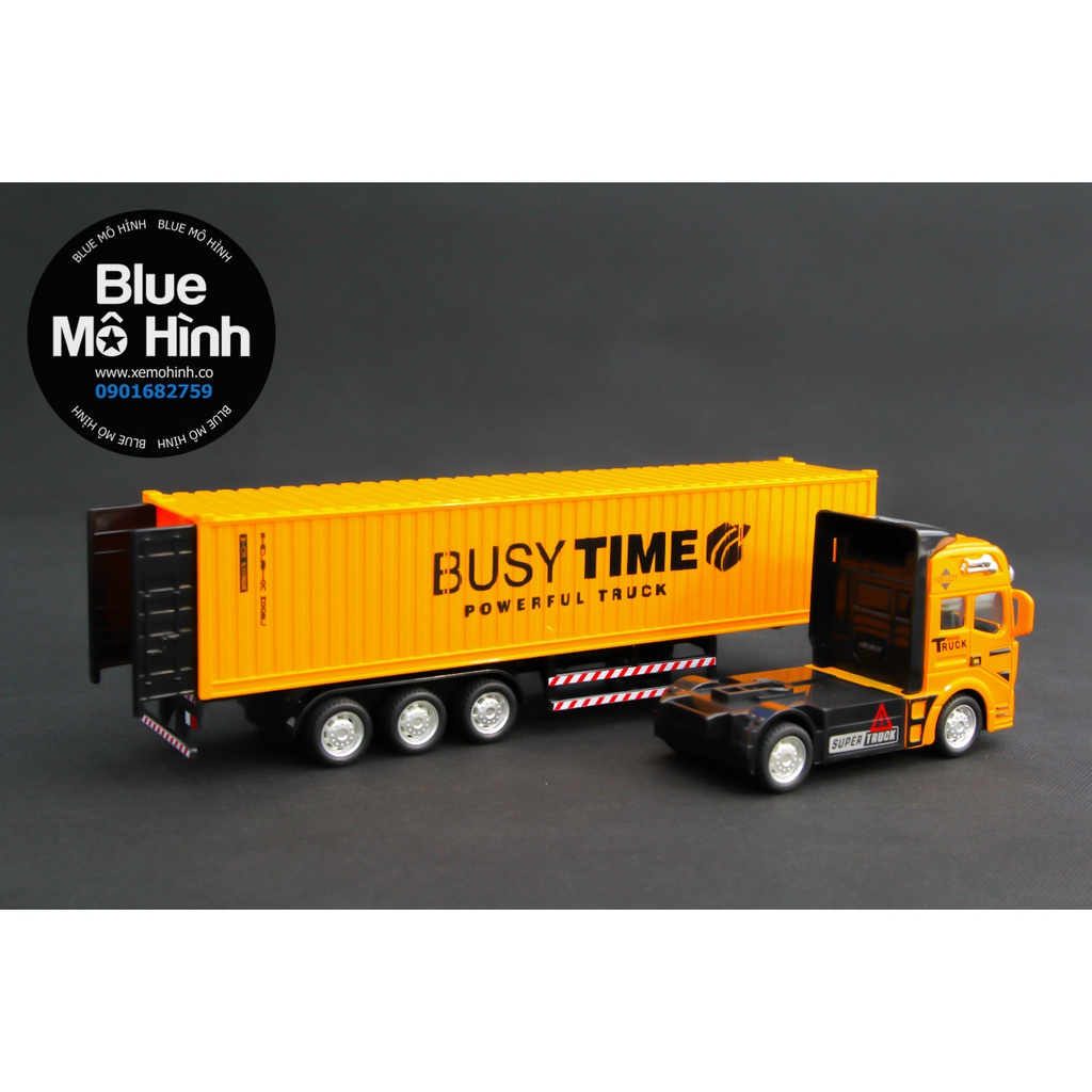 Xe mô hình đầu kéo container đầu xe bằng kim loại