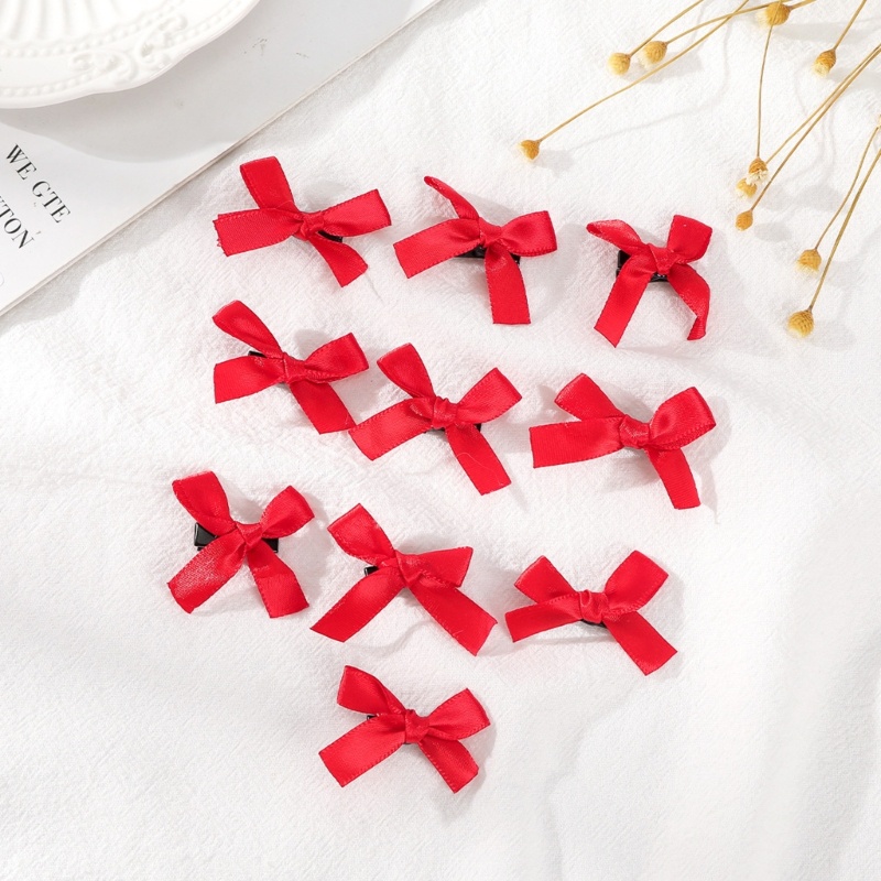 Bộ 10 Kẹp Tóc Nơ Ruy Băng y2k Phong Cách gothic Ngọt Ngào Cho Nữ