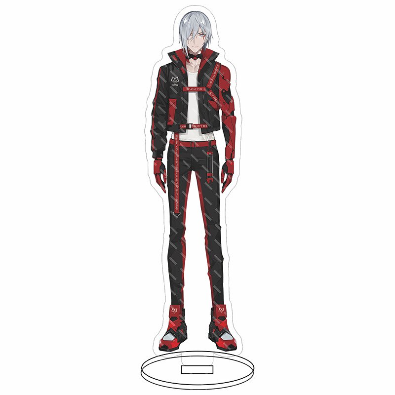 Mô hình Standee Anime Luxiem VTuber Shu Mysta Luca Ike Vox để bàn tượng nhựa acrylic trong suốt Phụ kiện trang trí