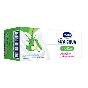 Thùng sữa chua vinamilk nha đam, lựu đỏ, trắng ít đường ít đường, thùng 24 hộp 100gr (nowship|