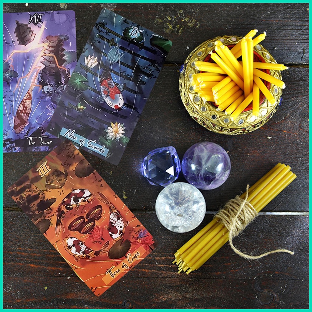 Nishikigoi Bộ Bài tarot Phiên Bản Tiếng Anh 79 Cái