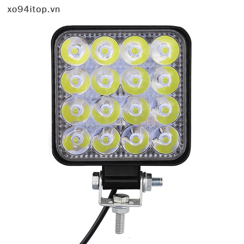 Xoitop Đèn Pha led 48w 12v 24v Hình Vuông Chuyên Dụng Cho Xe Hơi Xe Tải suv Vn vn vn