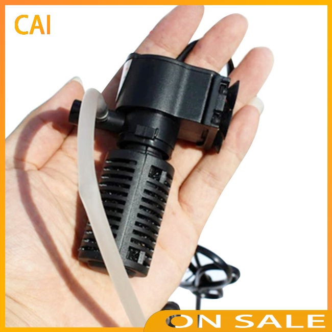 Máy Lọc Nước Bể Cá mini 3 Trong 1 Siêu Êm