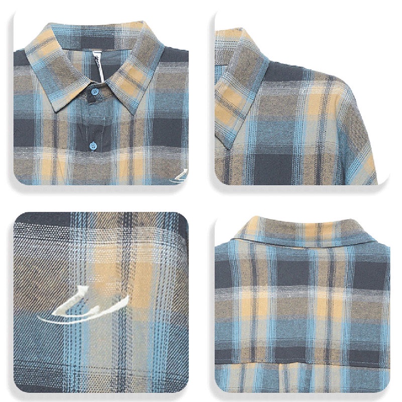 Áo Sơ Mi Nam Dài Tay Sọc Ca Rô Mới