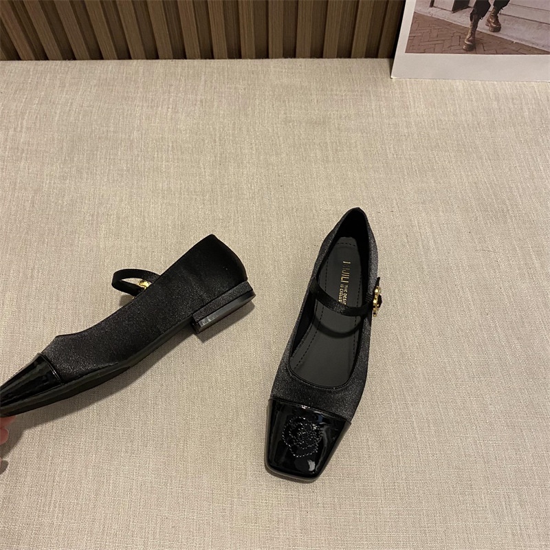 Giày Cao Gót Mũi Vuông Phong Cách Pháp Thời Trang Mùa Xuân 2023 Cho Nữ