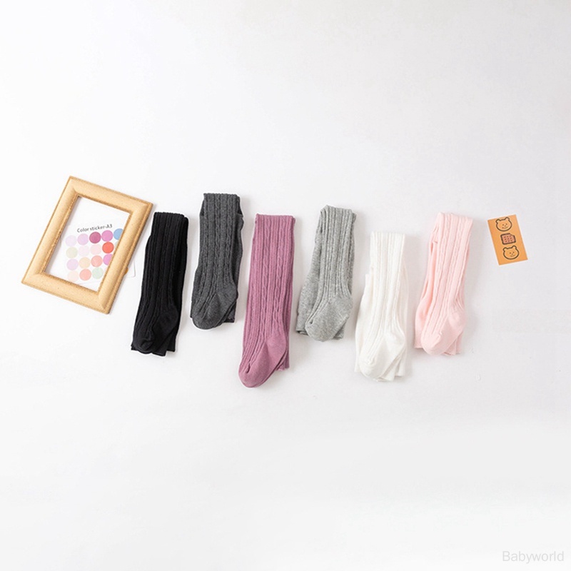 Quần Tất cotton Màu Trơn Dễ Thương Cho Bé Gái