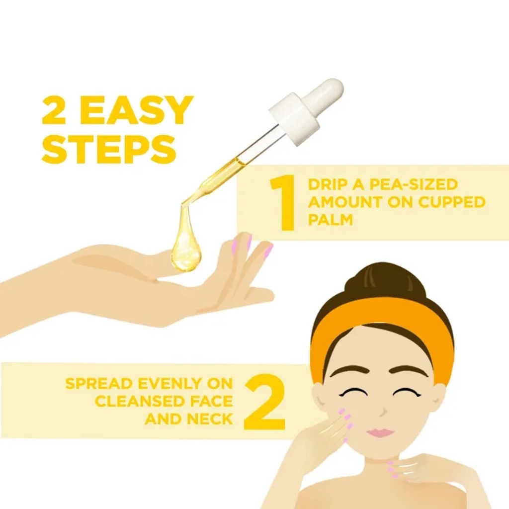 Vog 30ml Vitamin C Booster Serum Garnier Bright Complete Nicotinamide Bright Skin Tone Essence Fade Acne Mark