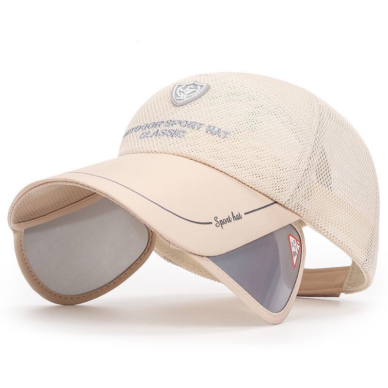 Mũ Lưỡi Trai Chống Nắng Phối Lưới Thoáng Khí Thời Trang Mùa Hè Cho Nam