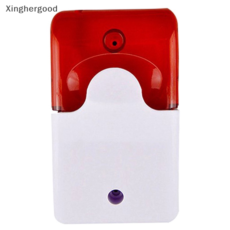 Chuông Báo Động Có Dây xinghergood 12v Siêu Bền Có Đèn Nhấp Nháy