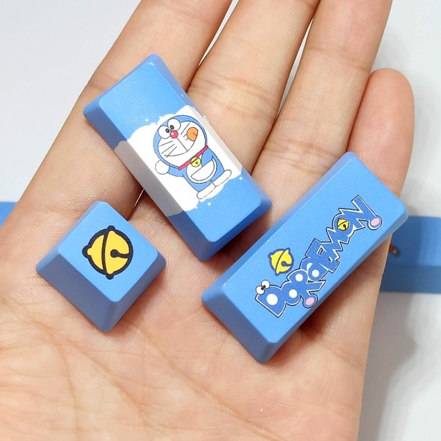 Set 4 Nắp Đậy Bàn Phím Cơ Hình doraemon Đáng Yêu