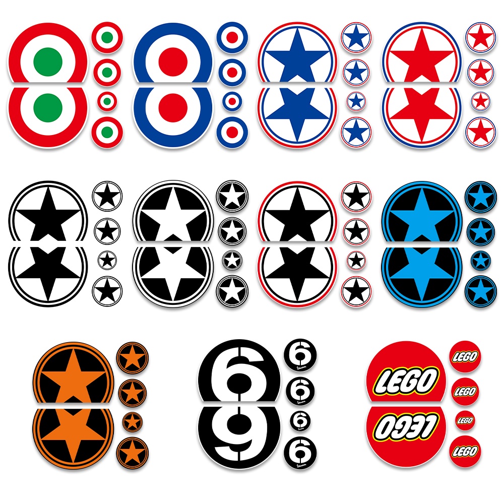 Nhãn Dán Phản Quang Trang Trí Xe scooter / Xe Máy vespa gts 125 150 300 classic vxl150 s 150 Picgio