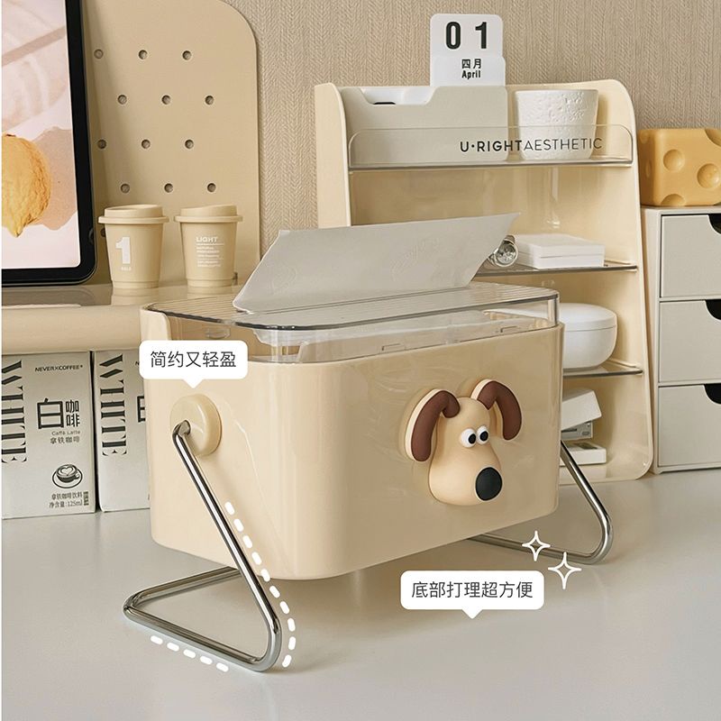 Hộp Đựng Khăn Giấy Hình Cún Decor