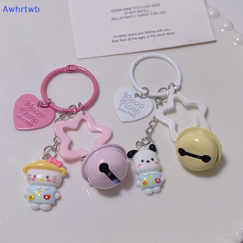 Awhrtwb sanrio melody kuromi hello kitty cinnamoroll pochacco purin Móc Khóa Xe Hơi Quà Tặng Sinh Nhật Kỳ Nghỉ Mới