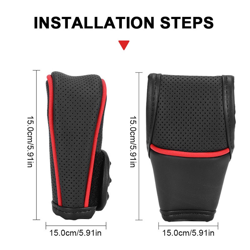 Bọc cần số ô tô BLALION Vỏ Bọc Cần Số Xe Hơi Bằng Da Thấm Hút Mồ Hôi Thoáng Khí Thông Dụng