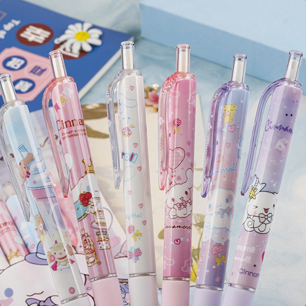 Set 6 Bút Bi 0.5mm Hình Chú Chó Tai To Dễ Thương